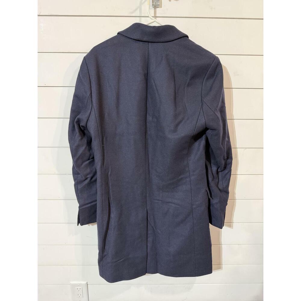 Hugo Men's Blue Migor Wool & Cashmere Slim Fit Top Coat 36R RTL: $595.00 - Picture 4 of 4
